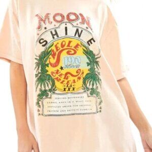 Over Dyed Moonshine T shirt Dress